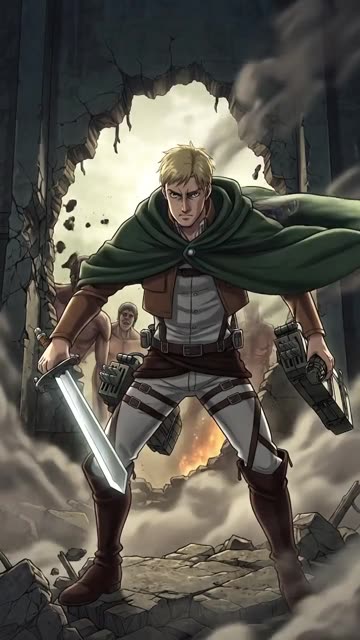 Grenade vs Titans (Shiganshina)